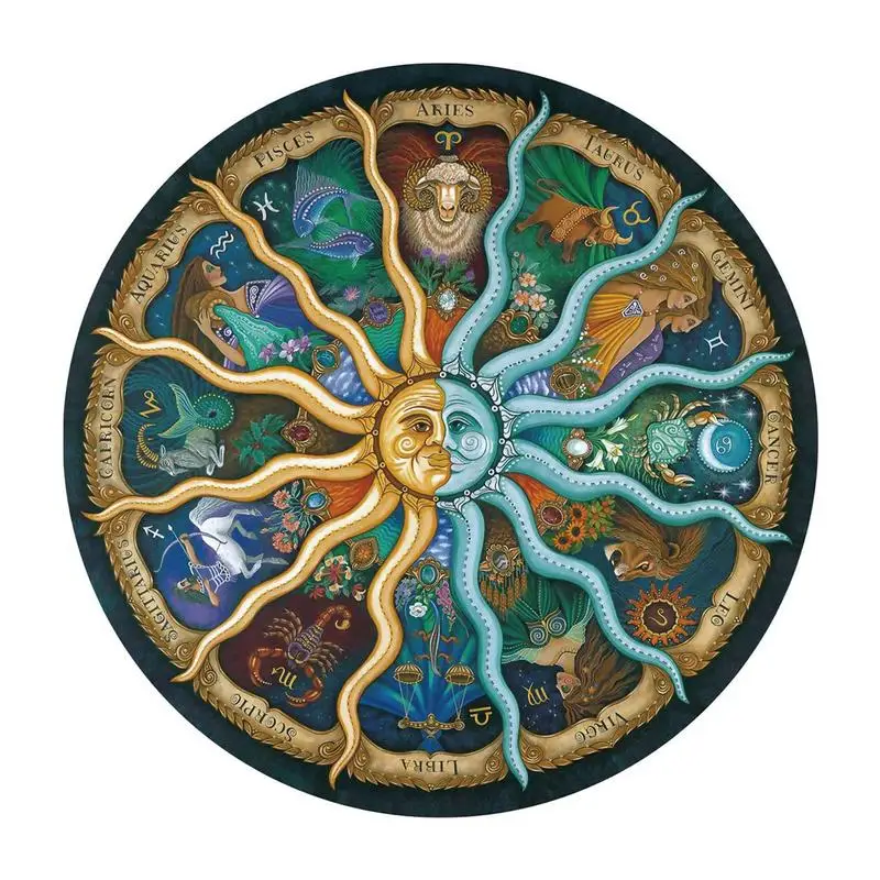 

Moon Round Puzzle Round Moon Puzzles For Kids Large Round Space Planets Jigsaw Puzzle Toys Educational Learning Gifts For 6-Year