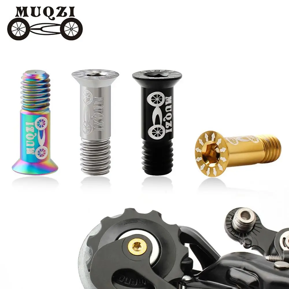 

Accessories Titanium Alloy Mountain Road Folding M5 Wheel Screw Rear Derailleur Guide Tension Wheels Screws Fixed Bolt