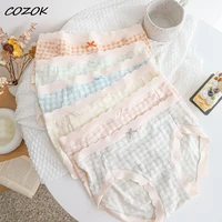cozok panties for women seamless panty set solid invisible underwear sexy low waist briefs womens underpants lingerie dropship
