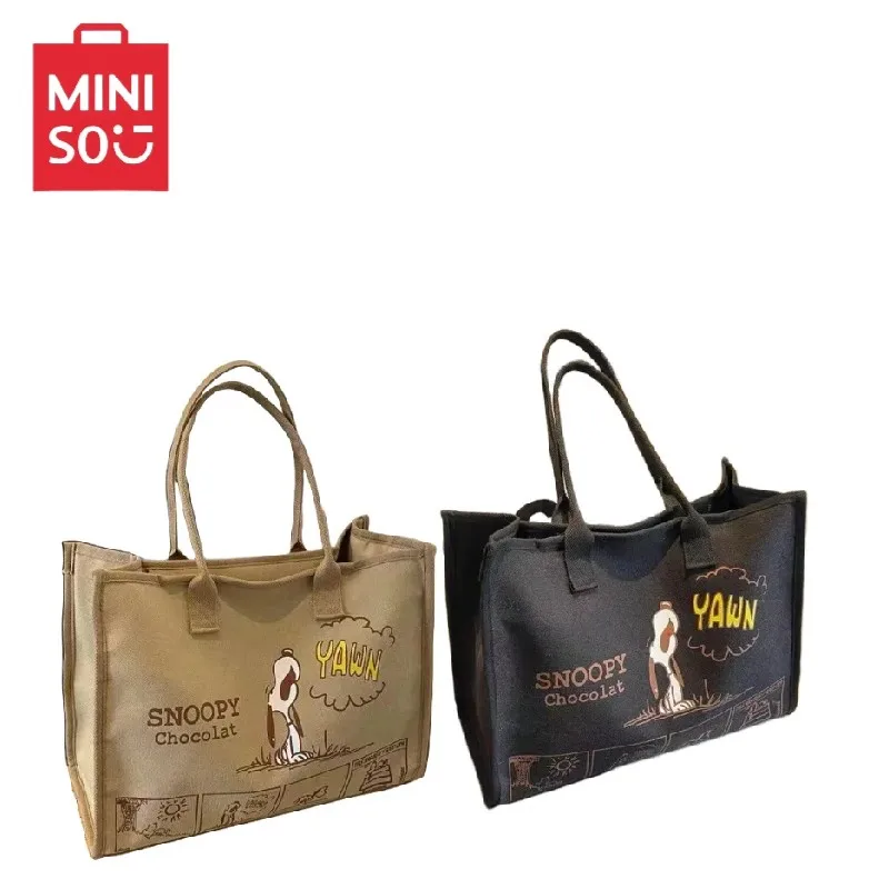 Модная креативная сумка через плечо Snoopy с мультяшным принтом большой емкости для