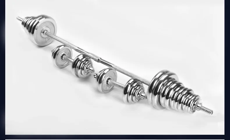 Высококачественный портативный набор штанг для гантелей гальванических