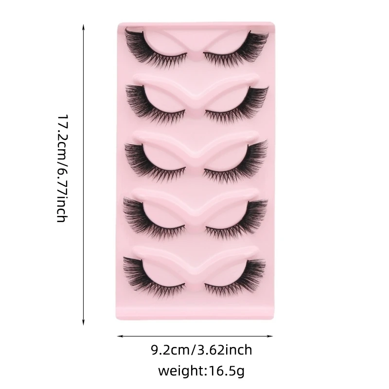 5 пар/лоток контур лисьего глаза мягкая посадка для глаз длинные мягкие