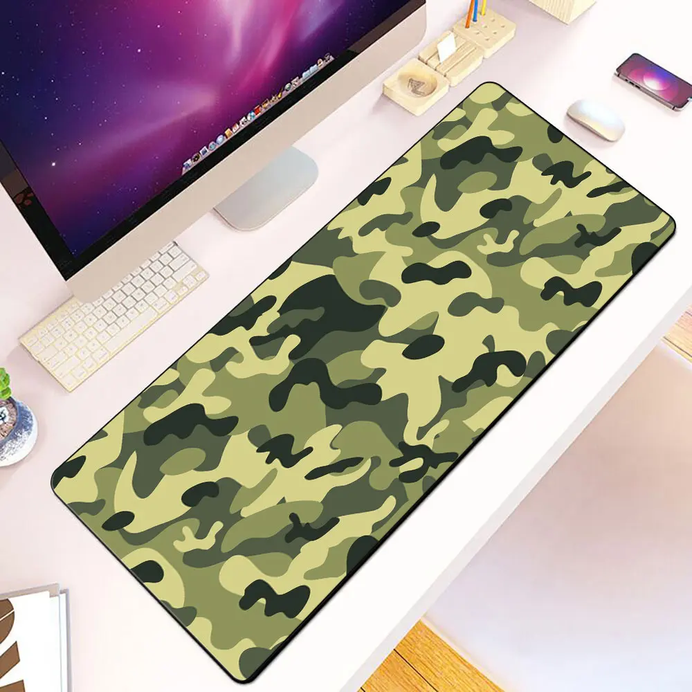 Camouflage Mousepad HD Printing Computer Gamers Locking Edge Non-slip Mouse Pad XXL90x40cm Keyboard PC Desk Pad