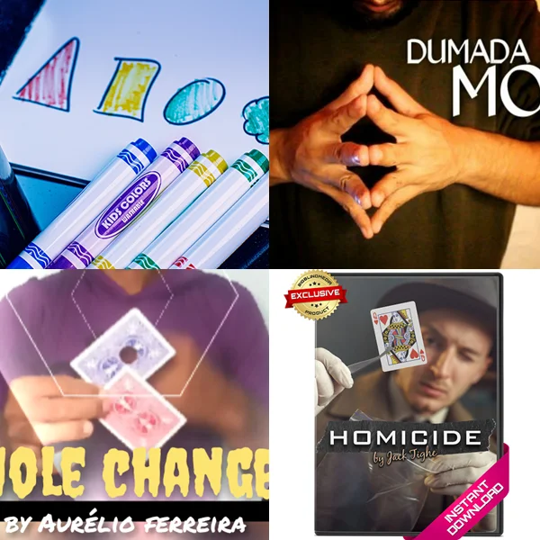 

ColorMatch by Tony Anverdi，Dumada Move by Ogie，Hole Change by Aurelio Ferreira，Homicide by Jack Tighe magic tricks