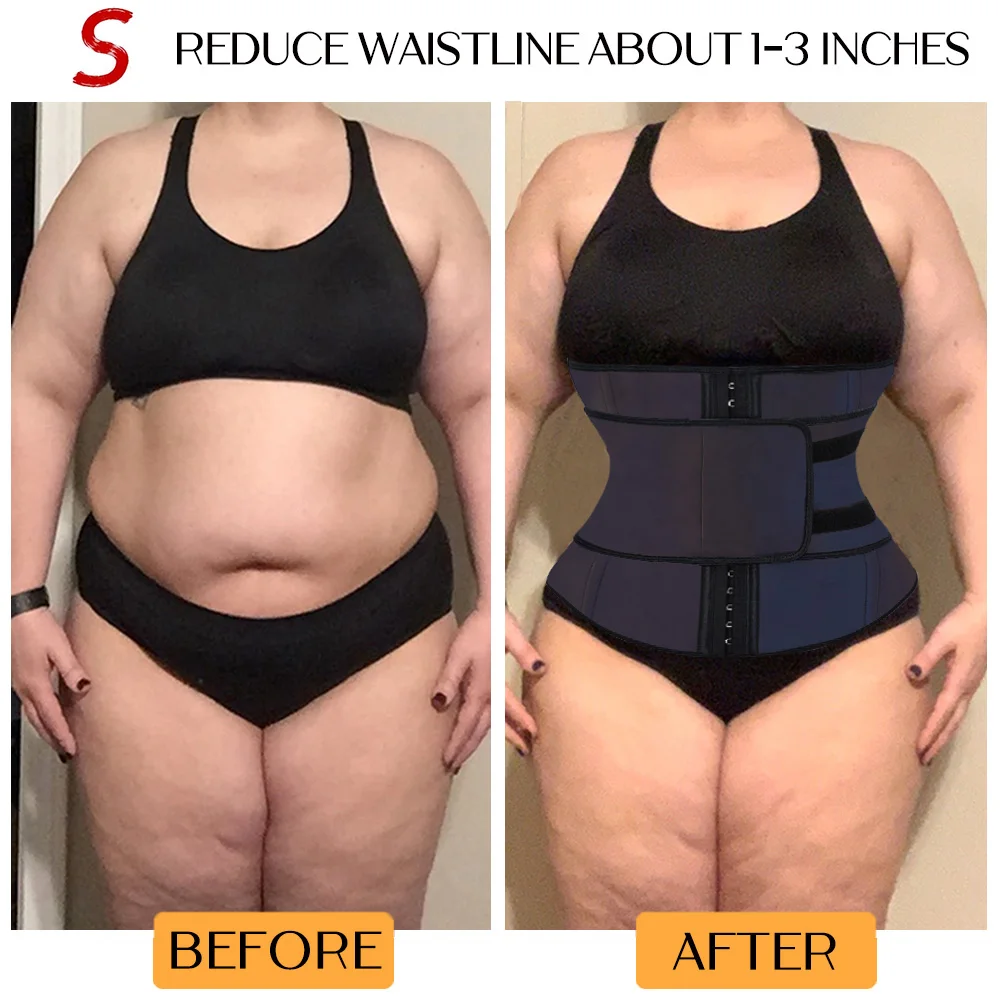 Reflective Waist Trainer Corset for Women Slimming Sexy Body Shaper Shapewear Sweat Neoprene Sport Girdle Lose Belly Fat