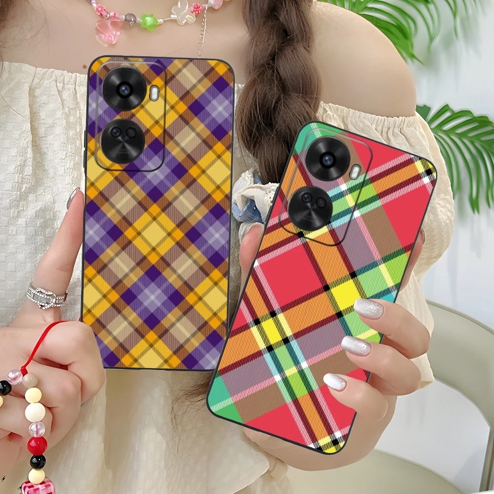 Чехол для мобильного телефона с решетчатой текстурой сетки Huawei Nova 12 11 10 9 8 7 Pro SE 5G