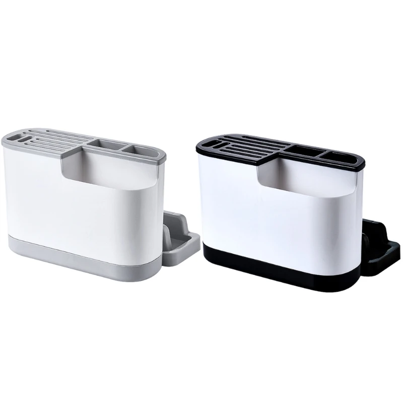

Kitchen Utensil Holder Plastic Knife Block Drainboard Tableware Cutting Board Storage Rack Shelf Organizer