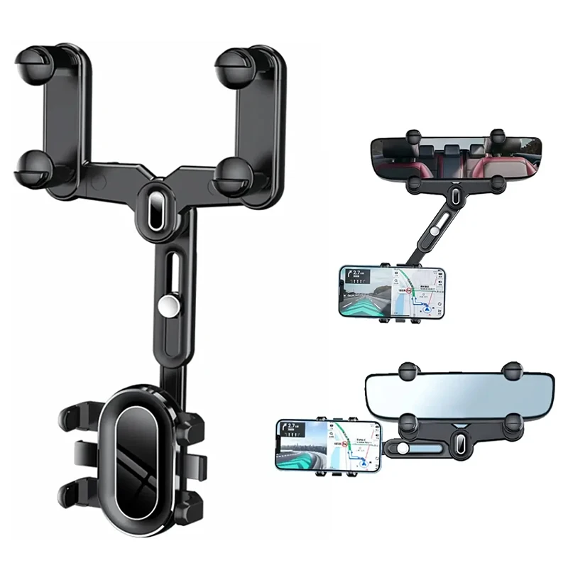 

Автомобильное зеркало заднего вида с вращением на 360 °