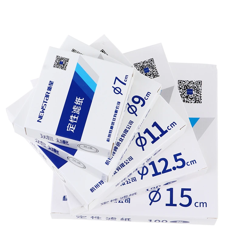 

100 шт./упак. быстрая/Средняя скорость, качественная фильтровальная бумага для лабораторной воронки диаметром 7-15 см