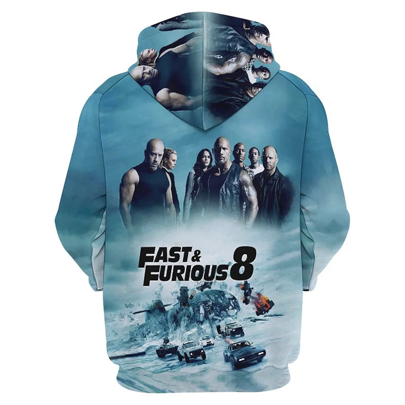 

New Fast & Furious Hoodie Men Clothing 3D Brian O'Conner Dominic Toretto Print Hoodies Women Harajuku Fashion y2k Pullover Hoody