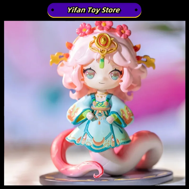 2025 Новый год змеи древние мифические фигурки в Китае милые исцеляющие талисманов