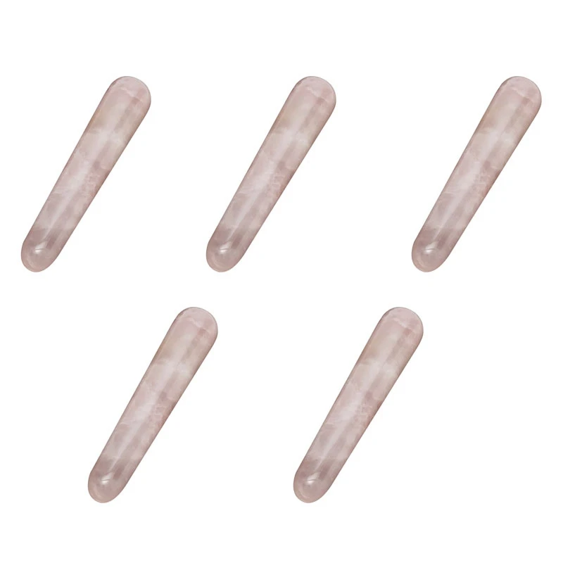 

5X Natural Rose Quartz Crystal Yoni Wands Gemstone Rocks Massage