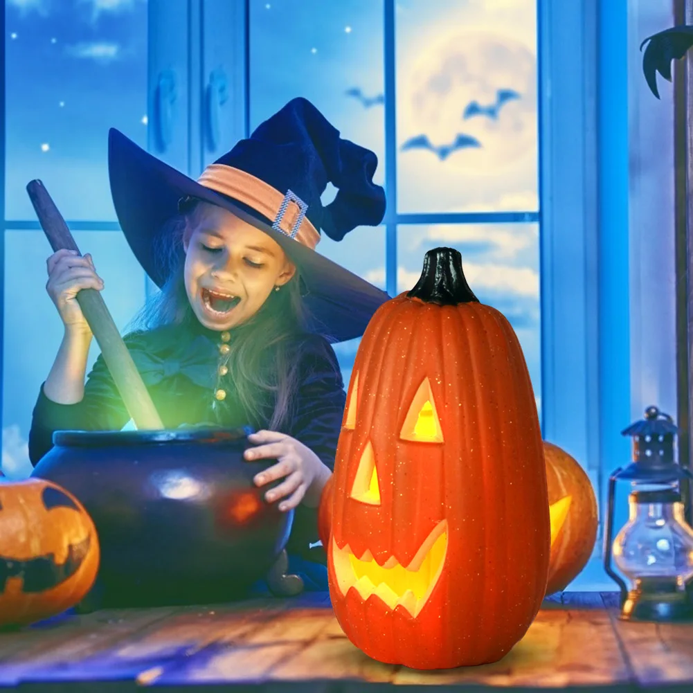 

Фонарь-тыква для Хэллоуина, умный ночник, креативная светодиодная имитация тыквы, светильник ильник для коридора, ванной