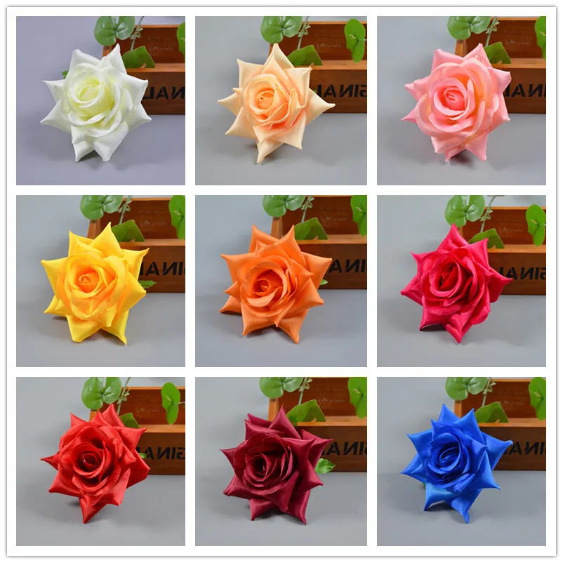 

5Pcs 13CM Artificial Silk Flowers Roses for Home Wedding Bouquet Decoration Diy Bridal Accessories Clearance Festival Supplies