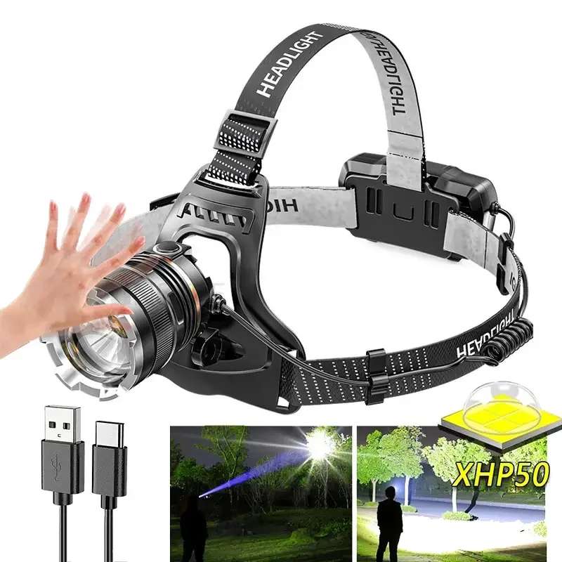 Ультра-яркий Индукционный Налобный Фонарь С Длительным Сроком Службы Батареи