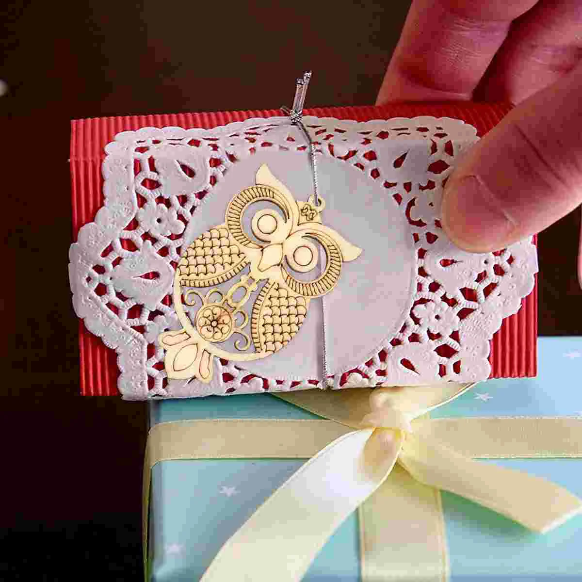 

Wood Wooden Cutouts Owl Animal Slices Unfinished Crafts Hanging Craft Shapes Christmas Blank Cartoon Cutout Ornaments Pieces