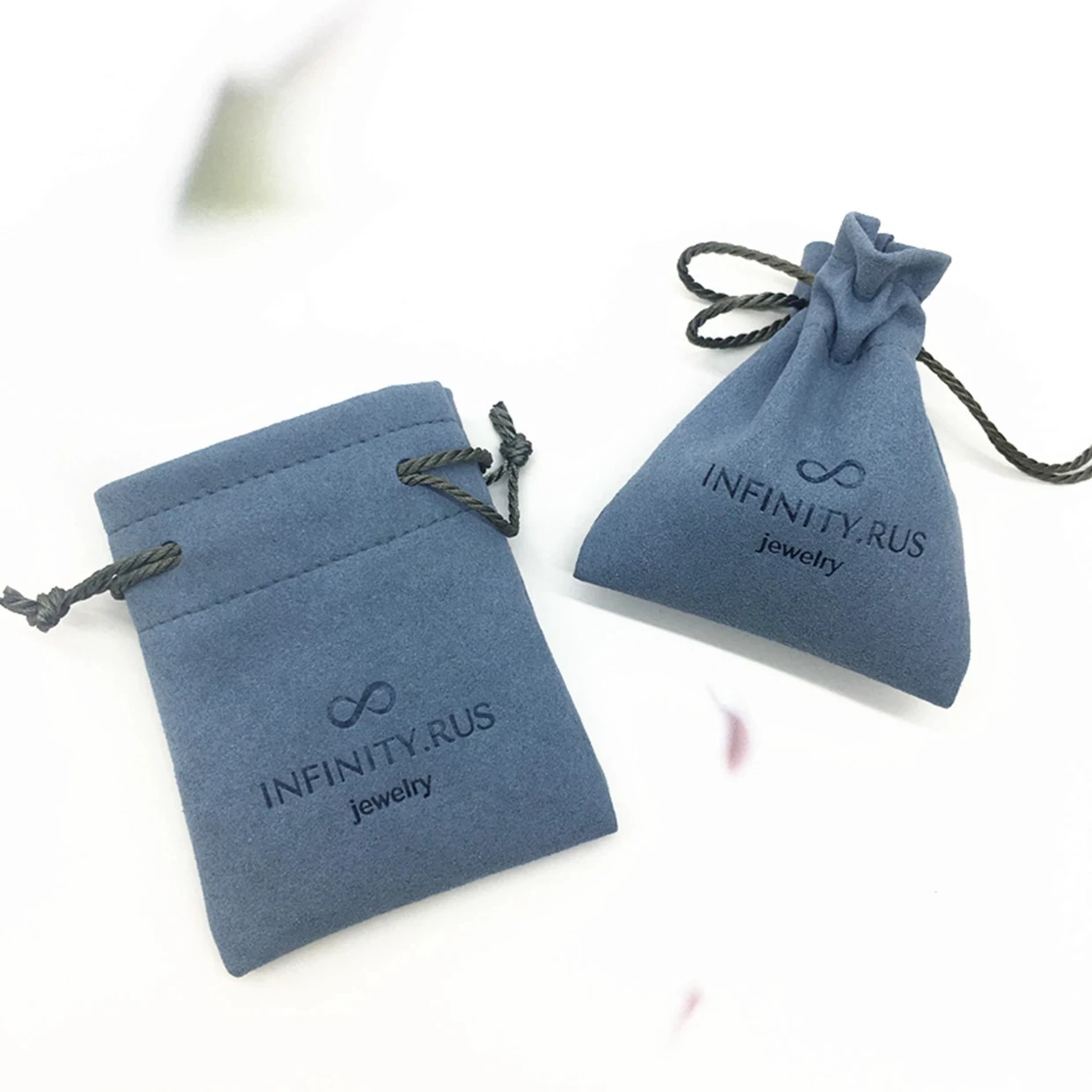 50pcs blue pouch,drawstring pouch with deboss logo ,customized velvet jewerly pouch with logo,jewelry packaging free shipping