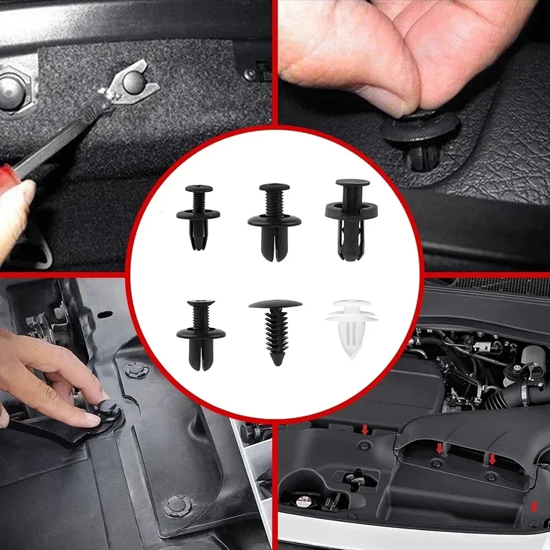 

100 шт. автомобильные винты, крепежные зажимы для бампера для Bmw F10 F11 F20 F30 E36 E46 E60 E70 E53 E87 E90 X5 Ford Mondeo Mk4 Focus 2