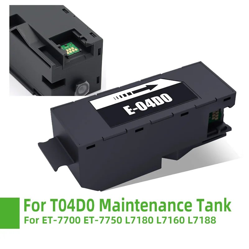 

NEW Waste Ink Tank Chip kit for Epson C13T04D000 T04D0 T04D00 For Epson Premium ET-7700 ET-7750 L7188 L7180 L7160 Printer