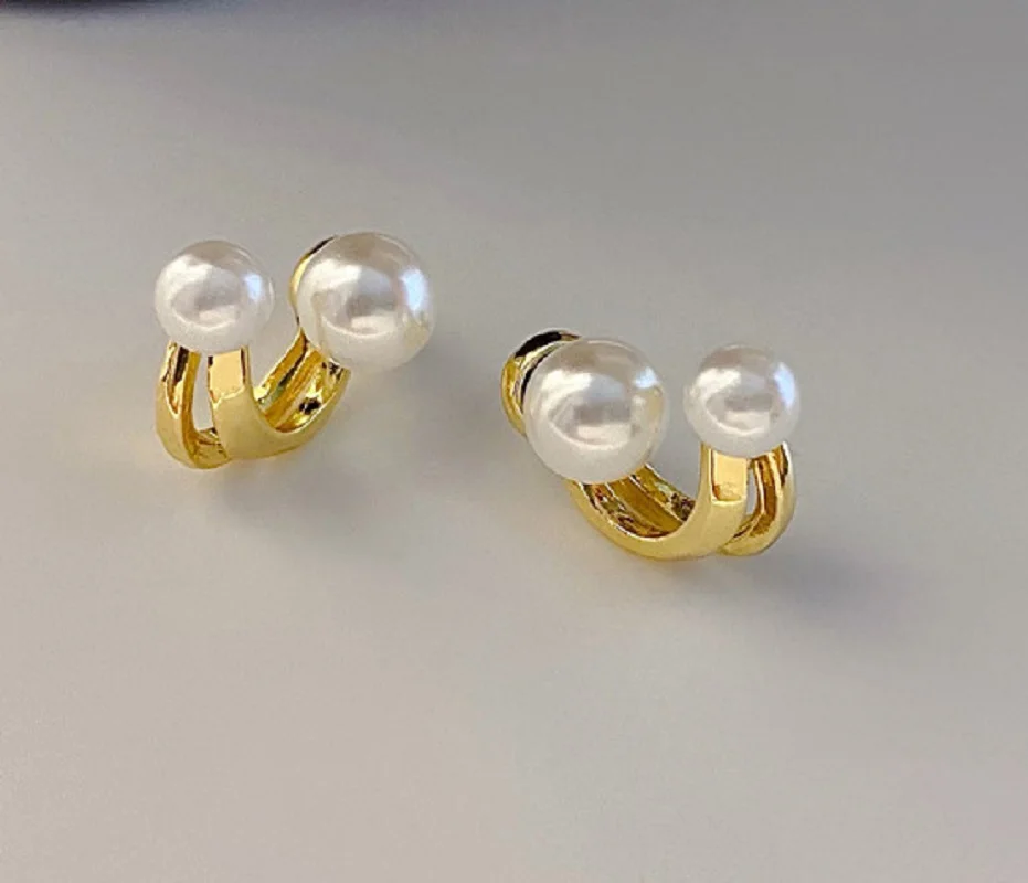 

Серебряная игла S925, пара жемчужных французских ретро-сережек