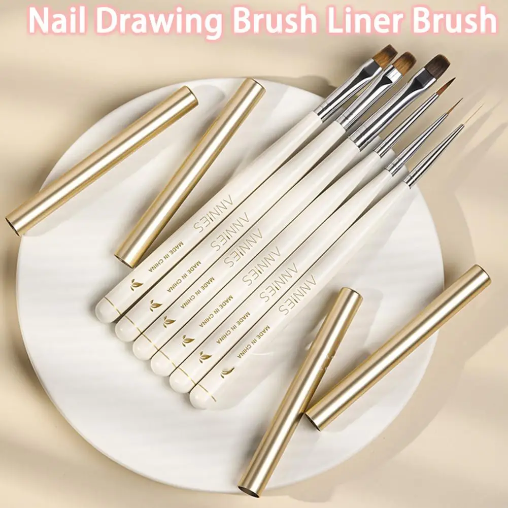 

Nail Brush Wooden Handle Multifunctional UV Gel Painting Drawing Brush Manicure Nail Art Tools uñas accesorios y herramientas