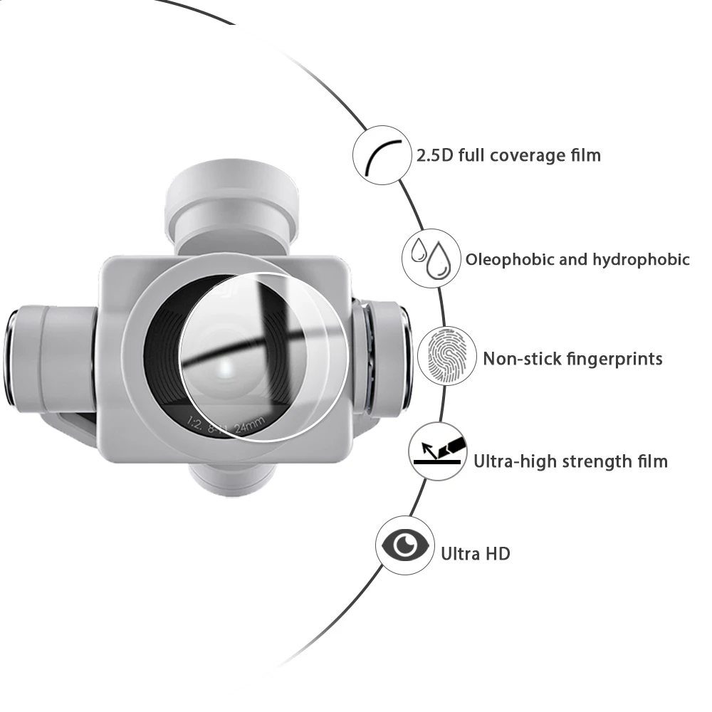 Защитная пленка для объектива камеры DJI PHANTOM 4 PRO с защитой от царапин HD Закаленное