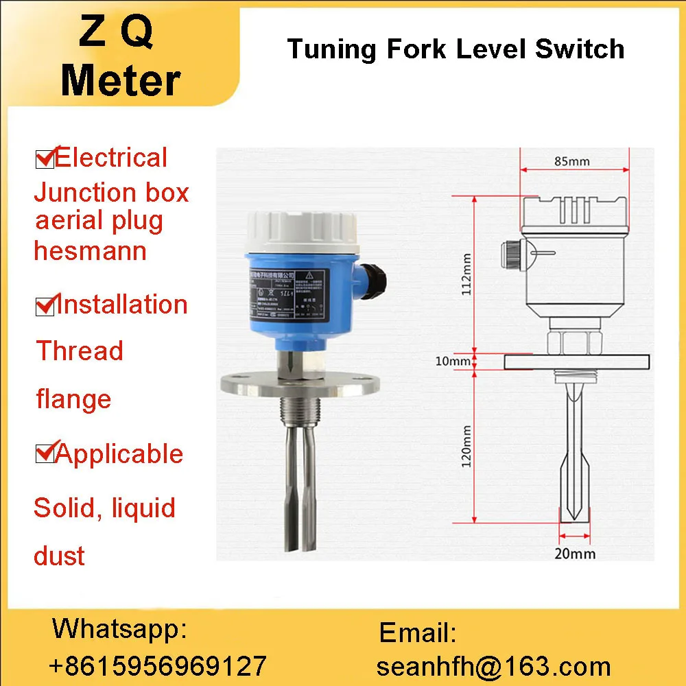 

Tuning fork level switch stainless steel explosion-proof intelligent liquid level gauge sensor controller limiter 220V 24V