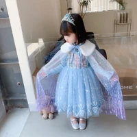 princess dress fairy costumes with mesh long cape toddler girls fancy birthday party beauty pageant for girls dress up