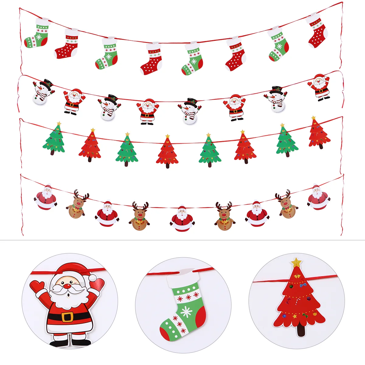 

4 шт. Рождественский баннер, праздничный баннер для вечеринки, подвесные букетки, Фотофон для рождественской вечеринки, камин