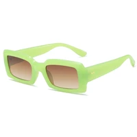 fashion candy color sunglasses women plastic square frame glasses trendy sunglasses men small face vintage sun glasses rectangle