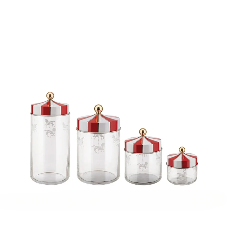 Цирковое стекло герметичная банка для хранения конфет Печенье кухня домашний