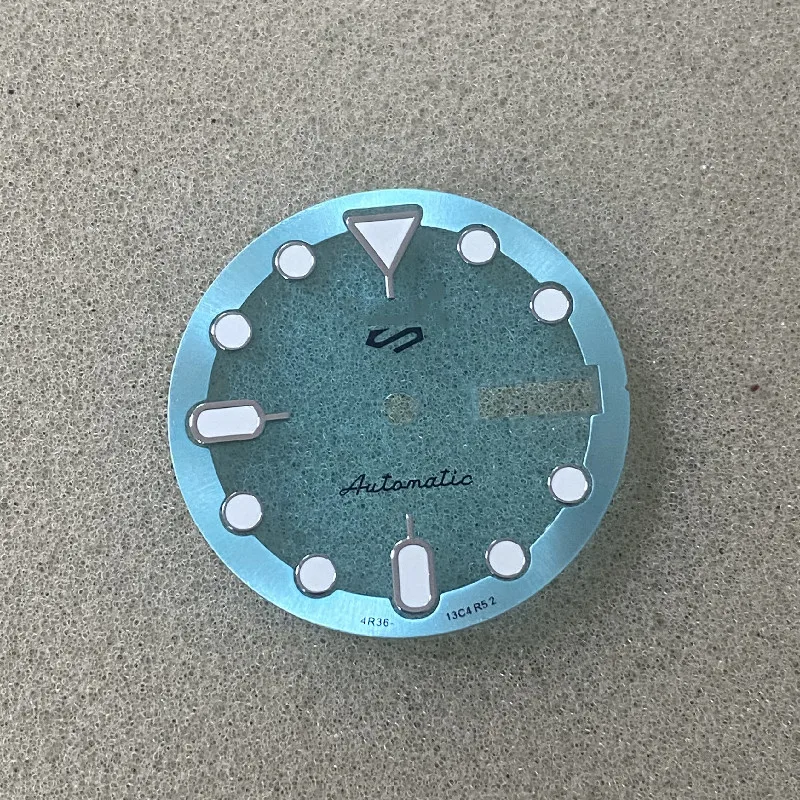 New Watch Accessories Watch Dial Diameter 28.5MM Orange Gray Blue Green Luminous Fit For NH35/NH36 Movement