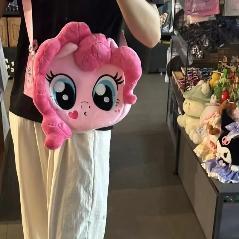 Фото Сумка через плечо My Little Pony Pinkie Pie, большая вместительная сумка через плечо с героями мультфильмов Kawaii, аксессуары для косплея, аниме-аксессуары, идеальные подарки для девочек №3