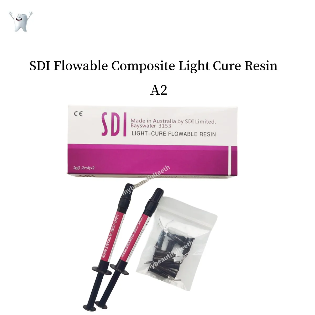 

1~10Box Dental SDI Composite Resin Flowable Light Flow Curing Delivery Tips A2