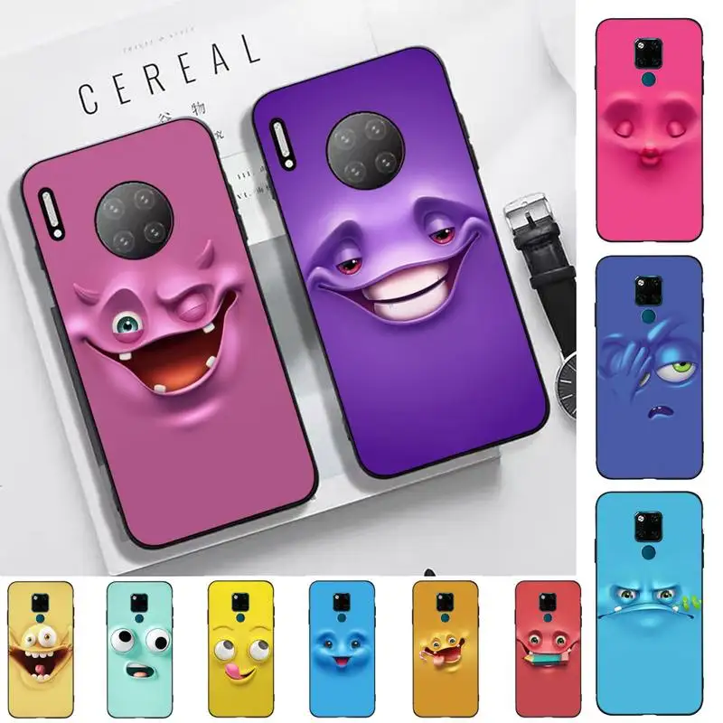 

Funny Face Phone Case for Huawei Mate 20 10 9 40 30 lite pro X Nova 2 3i 7se