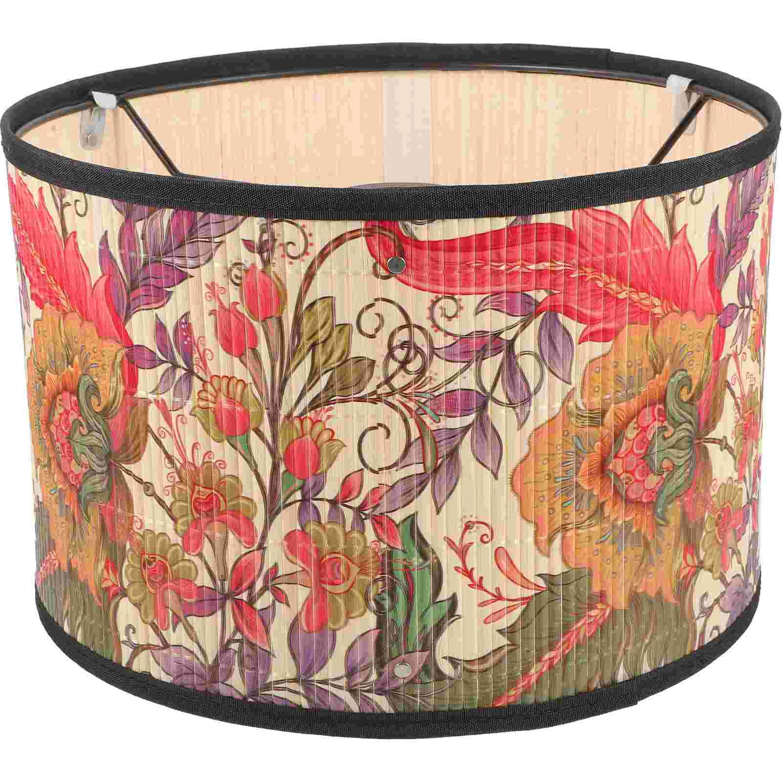 

Bamboo Lampshade Vintage Shades Table Light Cover Unique Chandelier Replacement