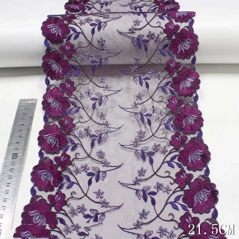 

1kg About 27yards Two Sides Flower Embroidered Lace Trim Sewing Mesh Fabric Textile Curtains Clothing Bra Underwear Accessories