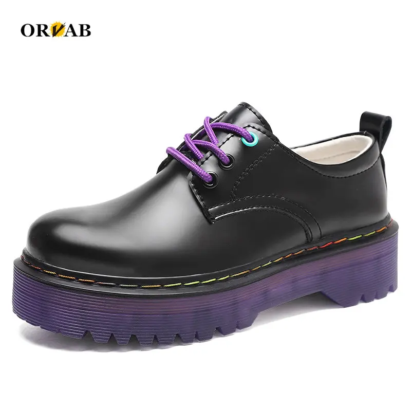 

Luxury Designer Shoes Woman 4CM High Platform Sneakers Genuine Leather Patent Leather Platform Shoes Black White Sneakers Women