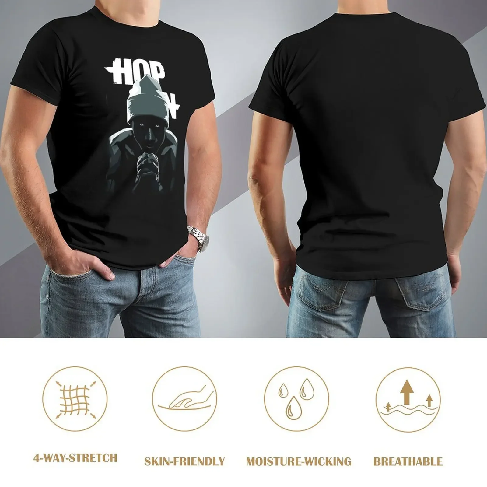 Футболка Hopsin с рисунком для мальчика винтажная футболка забавные футболки