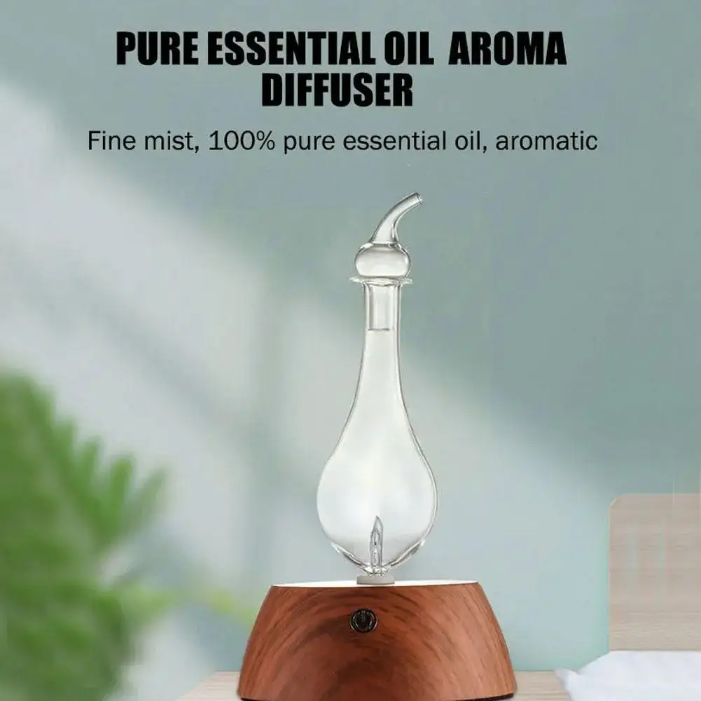 

50ML Mini Pure Essential Oil Aromatherapy Diffuser Aroma Nebulizing Light Night 100-240V With Humidifier Colorful Machine P1H7