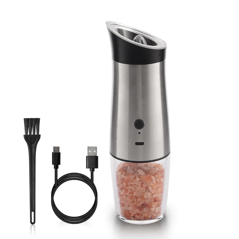 

Electric Automatic Mill Pepper Salt Grinder Wireless Pepper Spice Grain Mills Porcelain Core Mill Kitchen Tools A