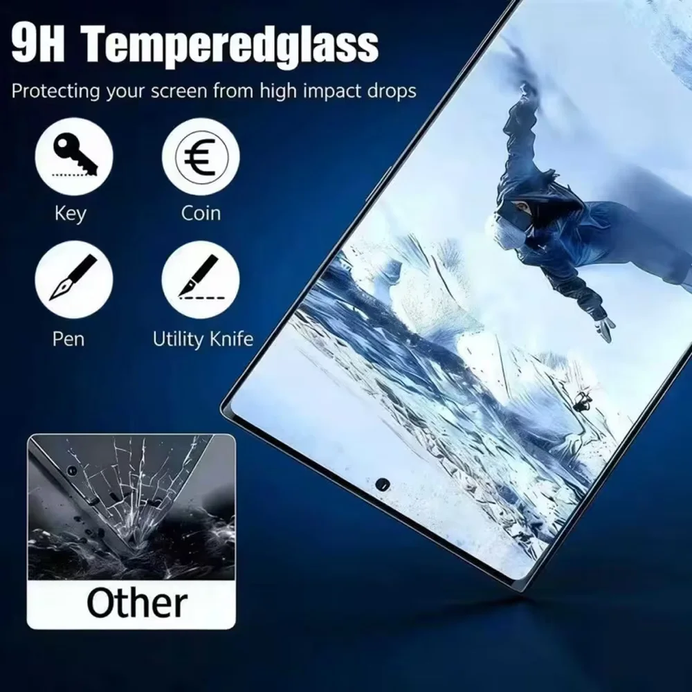 Фото Защитная пленка для экрана HD для Samsung S26 Ultra S26 S25 Ultra S25 Edge S24 Plus S23 Ultra S24 S23 Plus S22 Ulta, закаленное стекло, 3-1 шт. №4