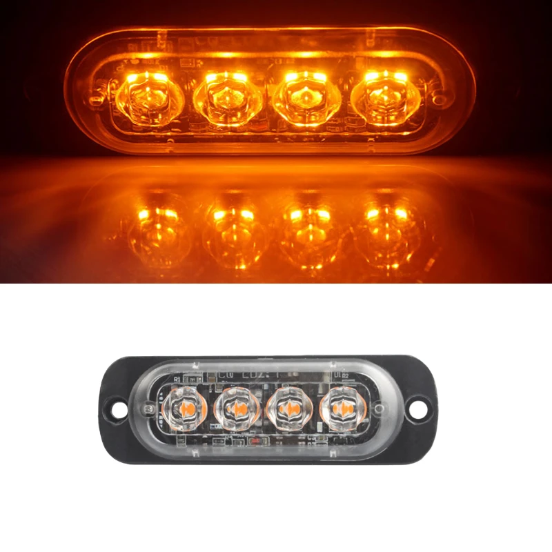 

12 В Автомобильный Стробоскоп сигнальная лампа гриль мигающий аварийный свет для автомобиля грузовика прицепа маячок Светодиодная лампа бо...