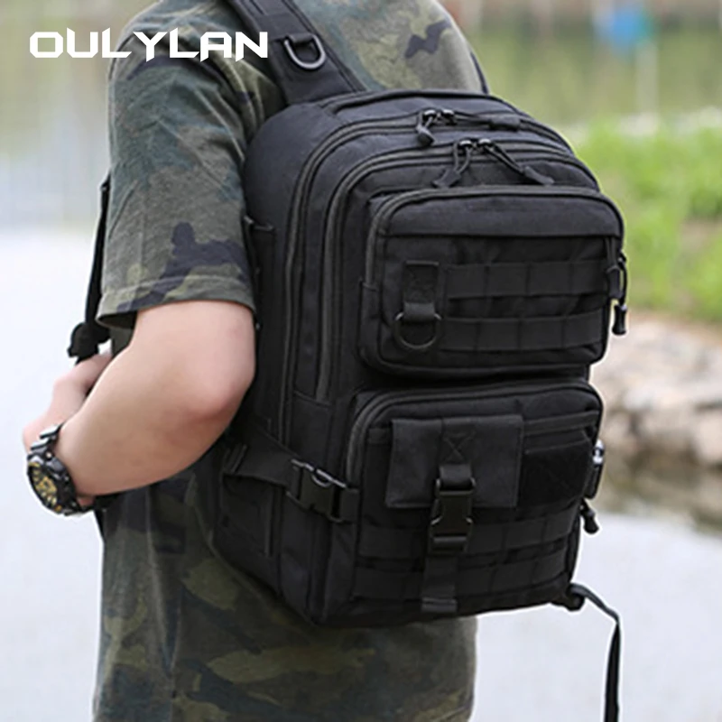 1000D высококачественный рюкзак для рыбалки мужская сумка через плечо 20 л уличная