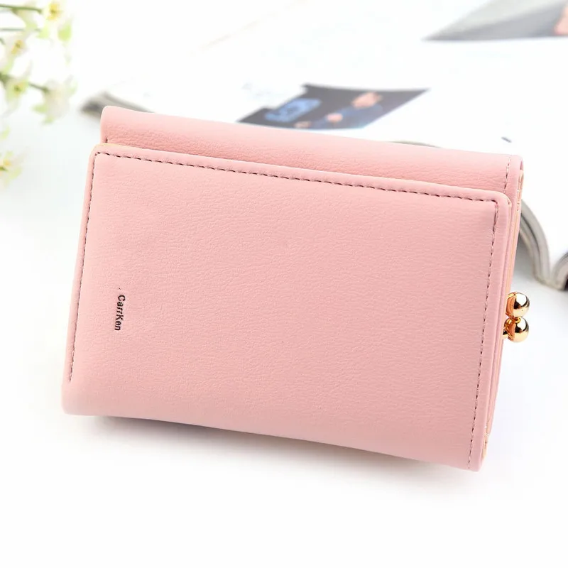 

Luxury Brand Wallets for Women 2022 Fashion Short Card Holder Multi-function Tri-fold Plain Weave Coin Purse Leather Wallets