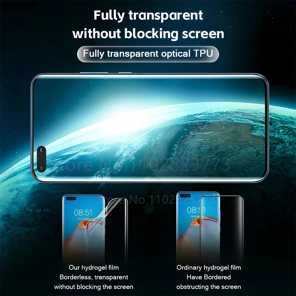 Full Cover Hydrogel Film For Huawei P30 P40 Pro P50 P20 Lite Screen Protector For Huawei Mate 20 30 Lite 40 Pro Film Not Glass