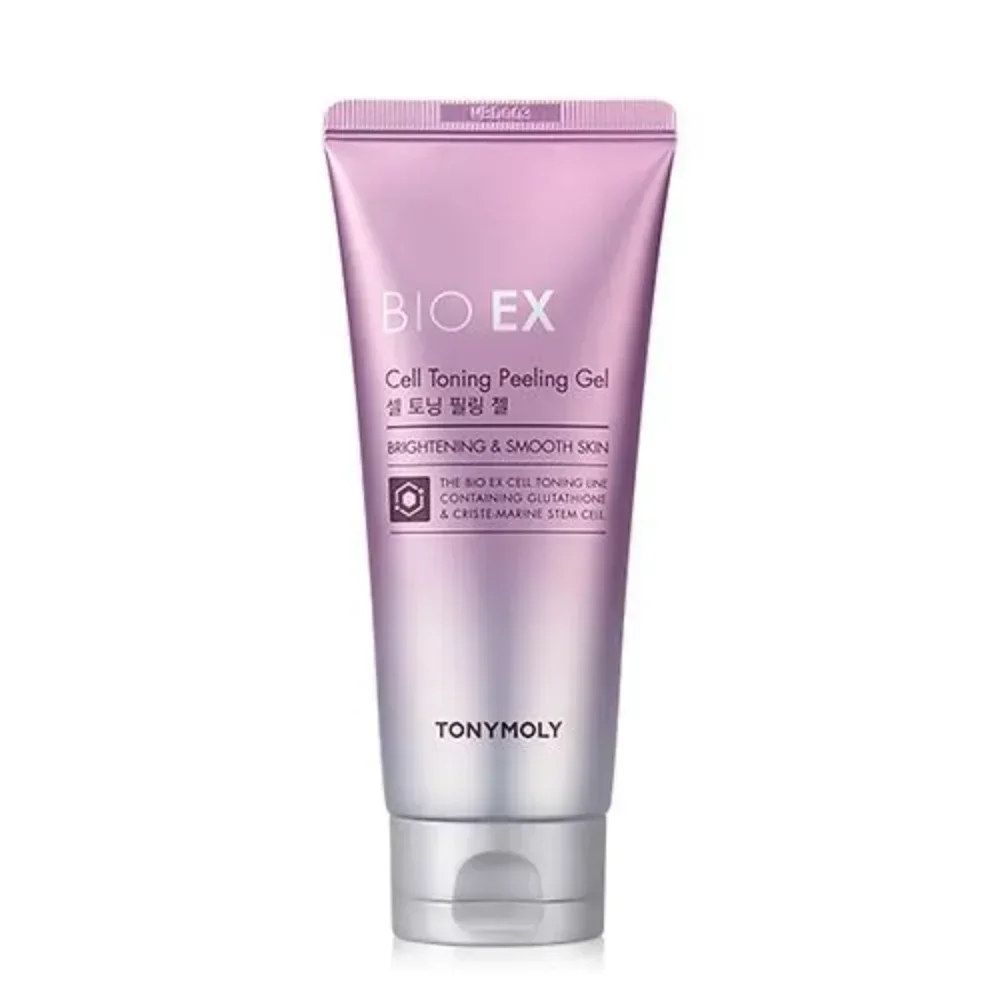 Фото TONYMOLY BIO EX Cell Toning Peeling Gel 120 мл Отшелушивающий гель для осветления и разглаживания кожи, очищения пор, корейское средство для ухода за кожей №1