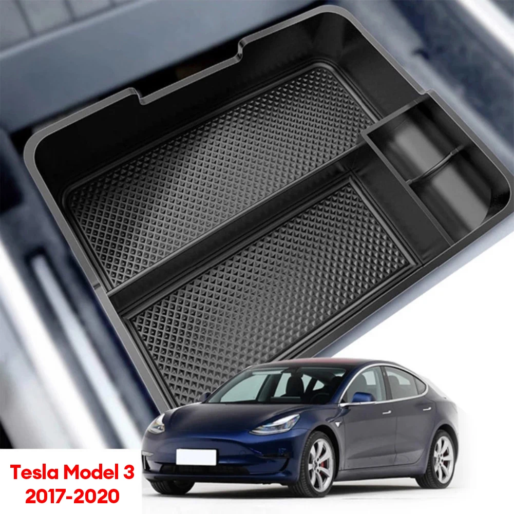 

Центральный ящик для хранения Tesla Model 3 Y 2017 2018 2019 2020, центральный органайзер для консоли, подлокотник, аксессуары для интерьера