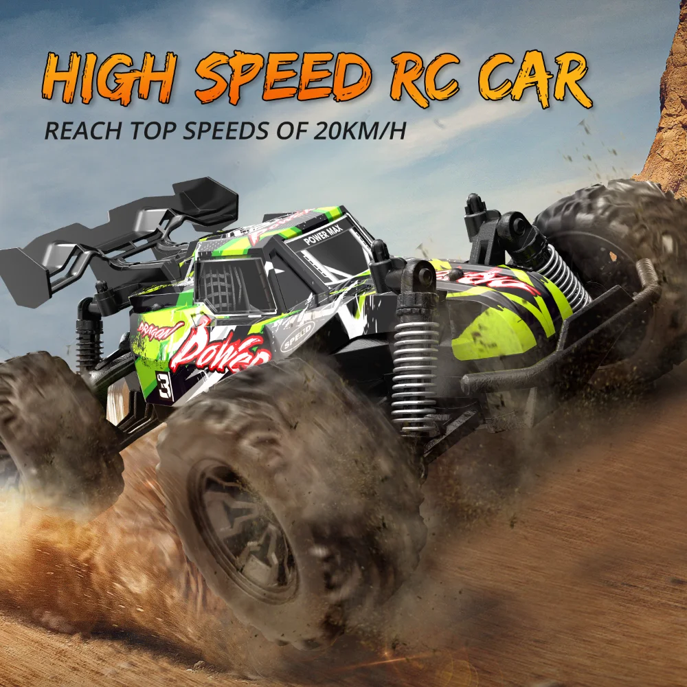 

RC Cars 1:20 25km/h 2.4G High Speed Drive Off-road Vehicle Explosion-proof PVC Shell TPR Tires Simulated Drift Car Gifts for Boy