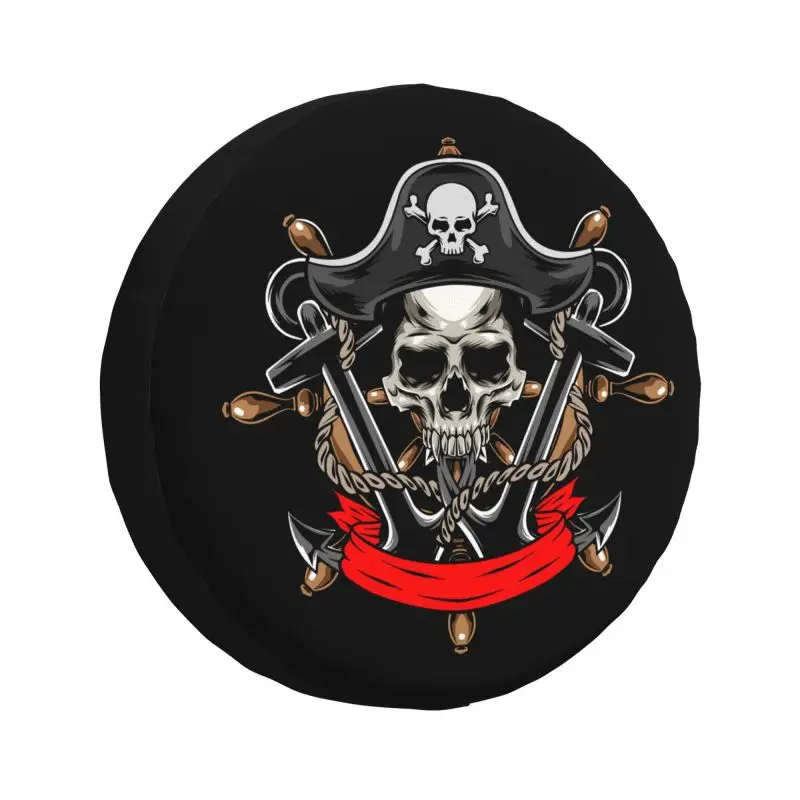 

Anchor Skull Pirates Spare Wheel Tire Cover for Honda CRV Jeep RV SUV 4WD 4x4 Vehicle Accessories 14" 15" 16" 17"